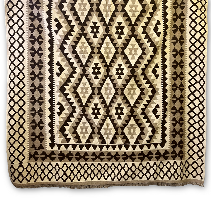 Large, 100% wool, hand woven Kilim rug