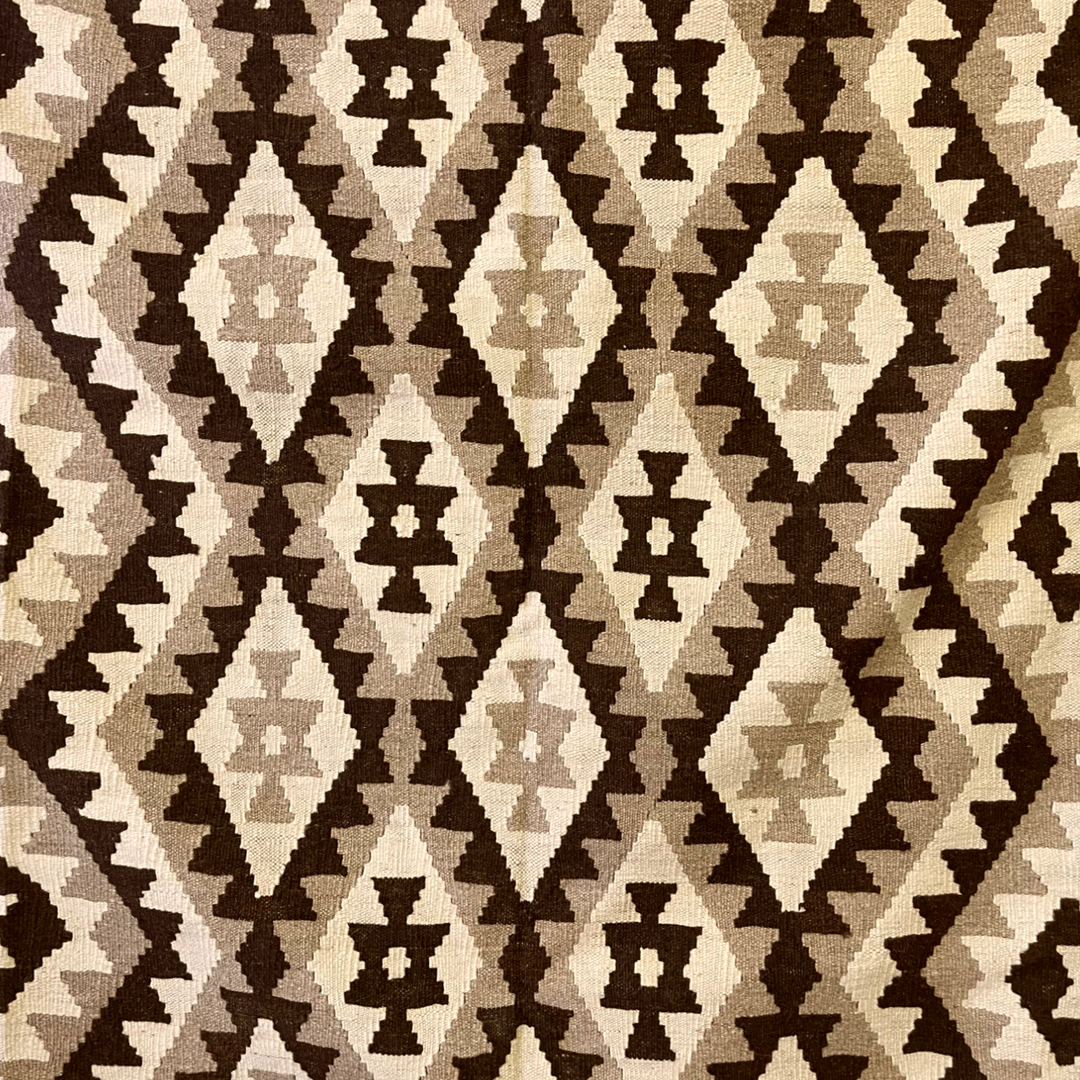 Hand-Woven Wool Kilim Rug