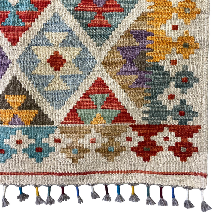 Hand-Knotted Wool Kilim