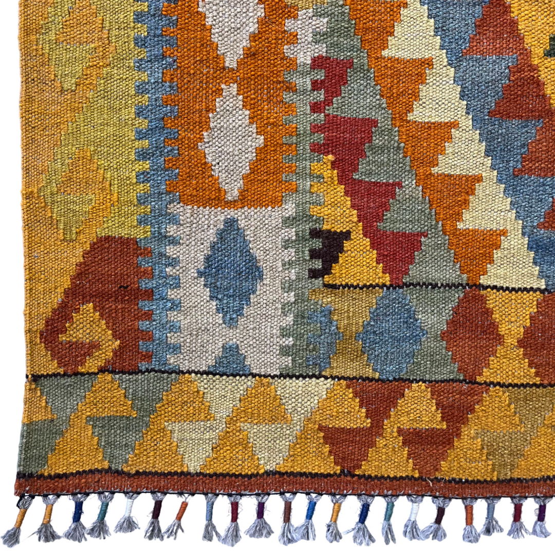 Mid-Sized Wool Kilim Rug