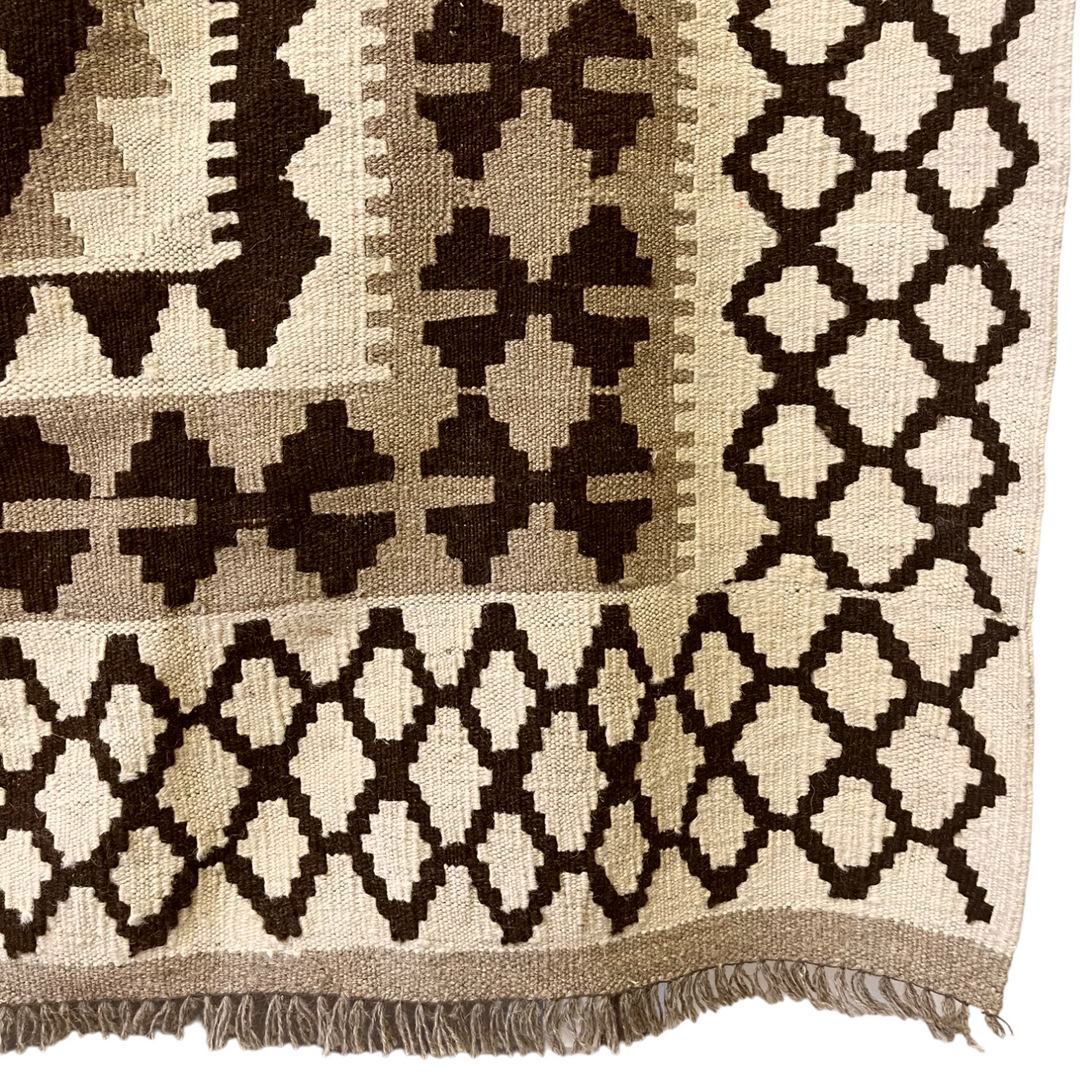 Hand-Woven Wool Kilim Rug