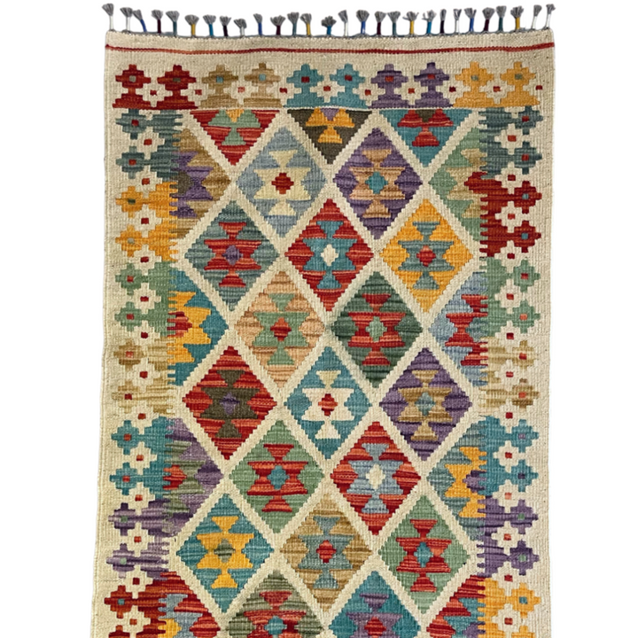 Hand-Knotted Wool Kilim