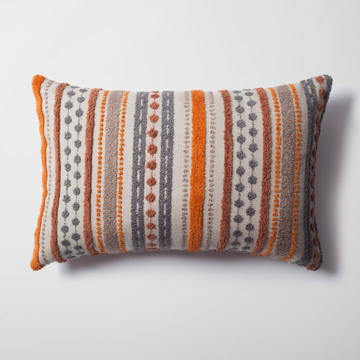 Avenue Lumbar-Burnt Orange, Orange and Gray